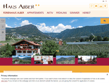 Tablet Screenshot of haus-alber.com